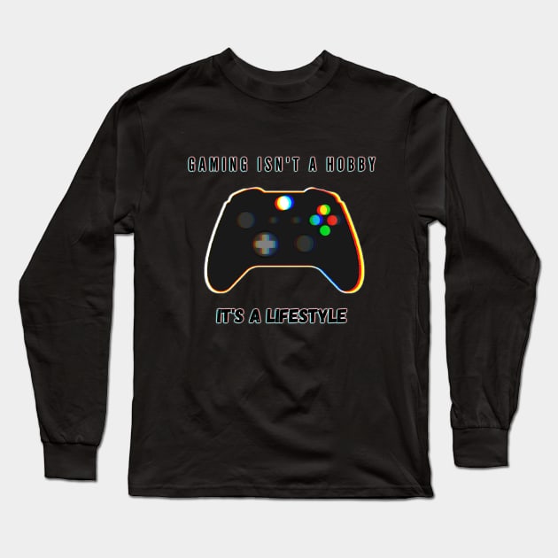 Gaming is a lifestyle Long Sleeve T-Shirt by Prettielilpixie